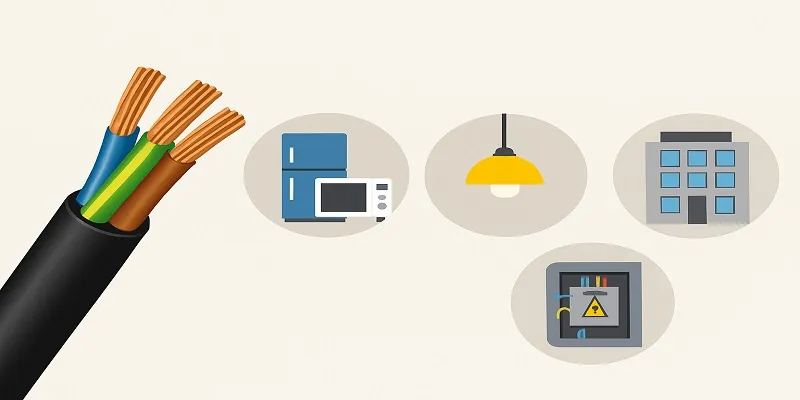 برق رسانی داخلی ساختمان با کابل افشان
