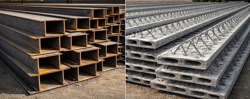 تفاوت تیرآهن و تیرچه