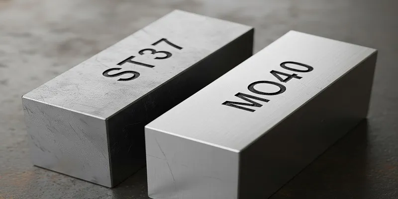 میلگرد ST37 از شفت MO40 نرم‌ تر است. 