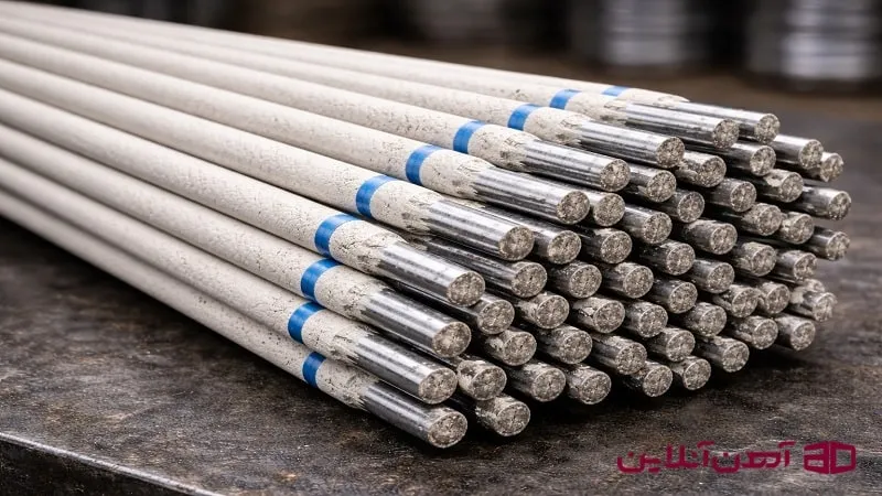 الکترود با پوشش قلیایی را در این تصویر مشاهده می کنید.