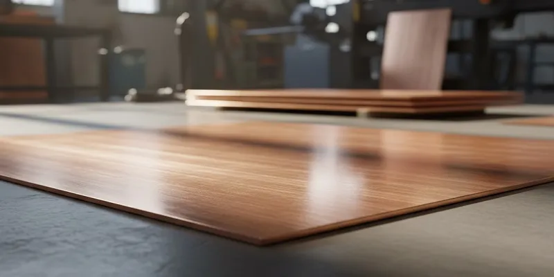 نمایی از ورق مسی