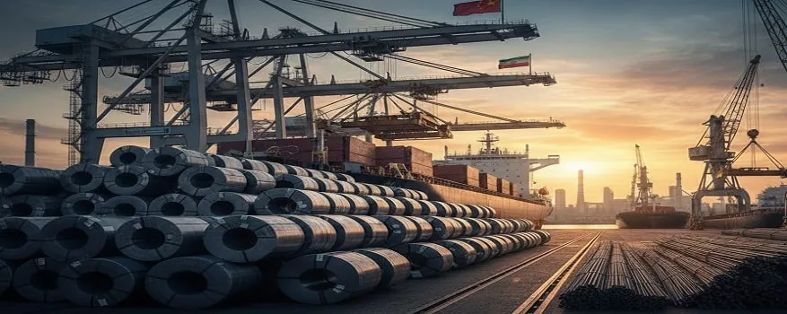 ورق جای میلگرد را گرفت؛ تغییر مسیر صادرات فولاد ایران در سال ۲۰۲۵