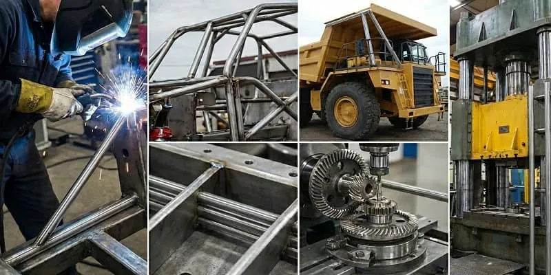 کاربرد میلگرد آلیاژی در ساخت قطعات خودروهای سبک و سنگین و ماشینآلات صنعتی کوچک و بزرگ