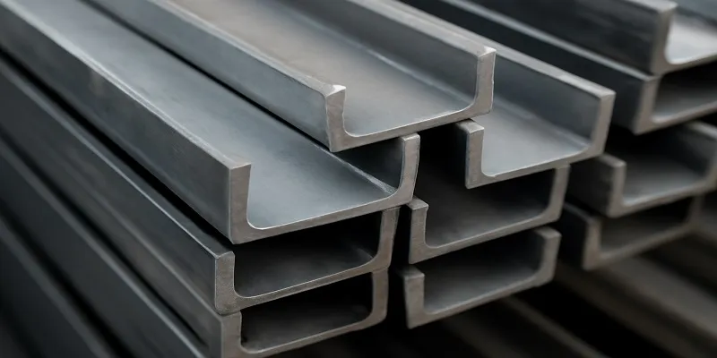 نمایی از ناودانی صبا فولاد سمنان